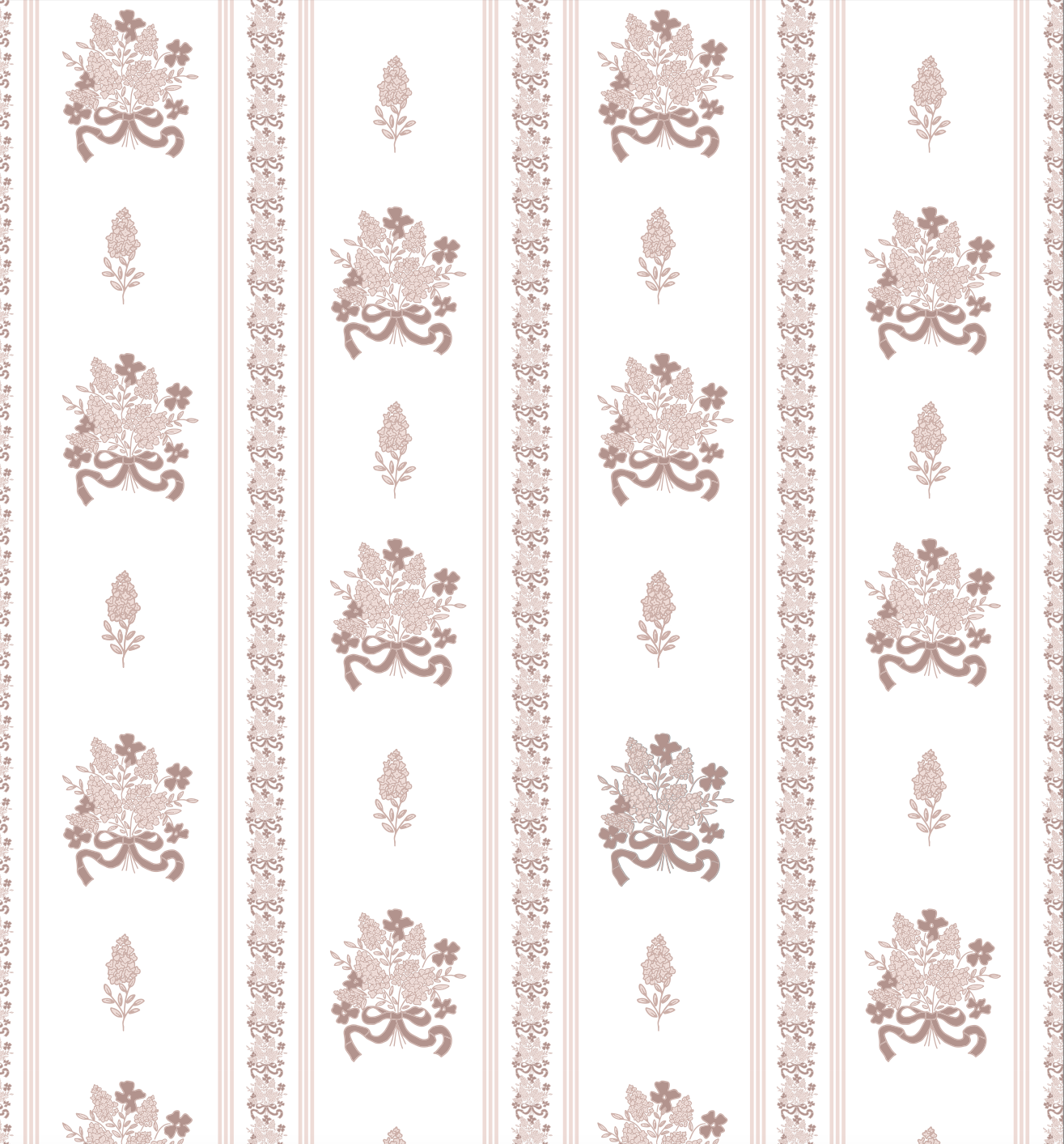 Elodie Wallpaper by Pepper Design - Sample 1 foot by 1 foot / Pink - Loomwell Home Goods