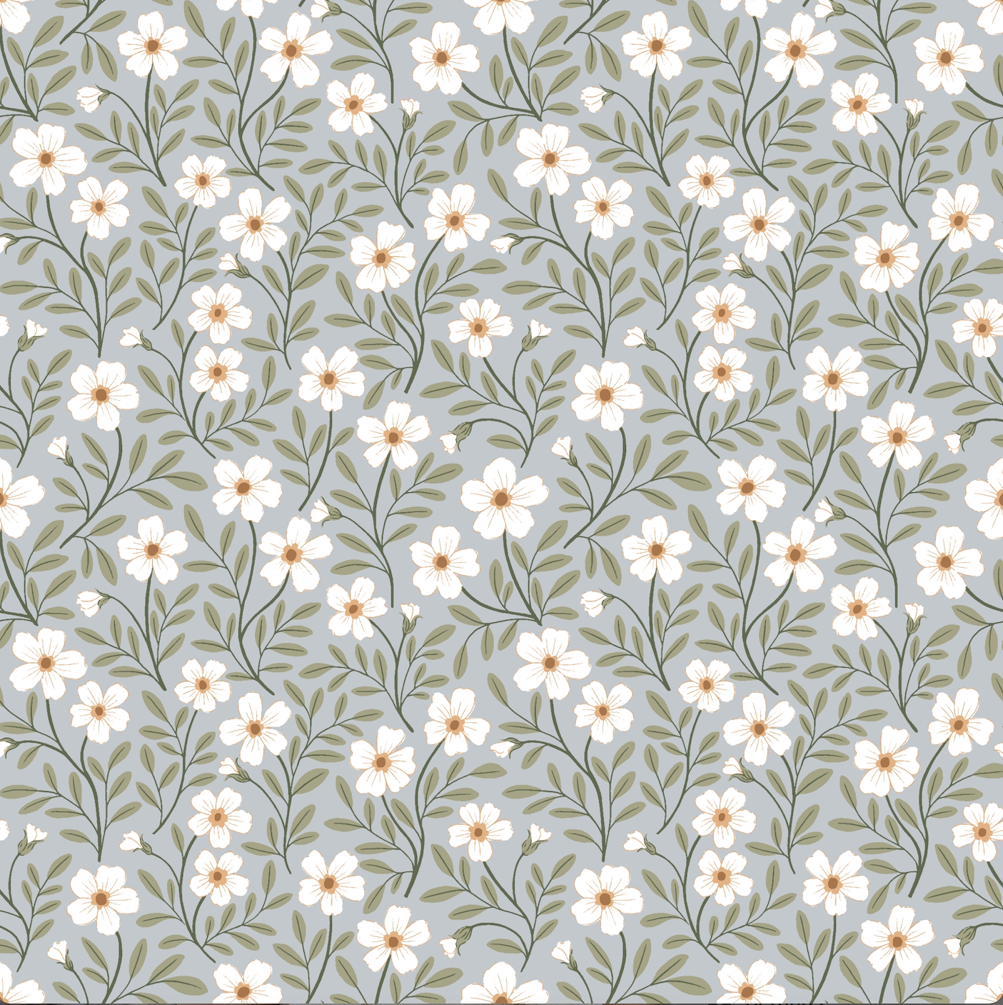 Penny Wallpaper by Gooseberry Moon - Sample 1 foot by 1 foot / Blue - Loomwell Home Goods