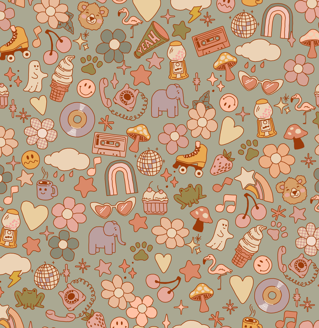 Lollie Wallpaper by Thread Mama