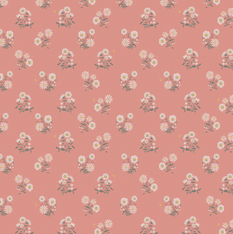 Delilah Wallpaper by Juniper Row - Sample 1 foot by 1 foot / Pink - Loomwell Home Goods