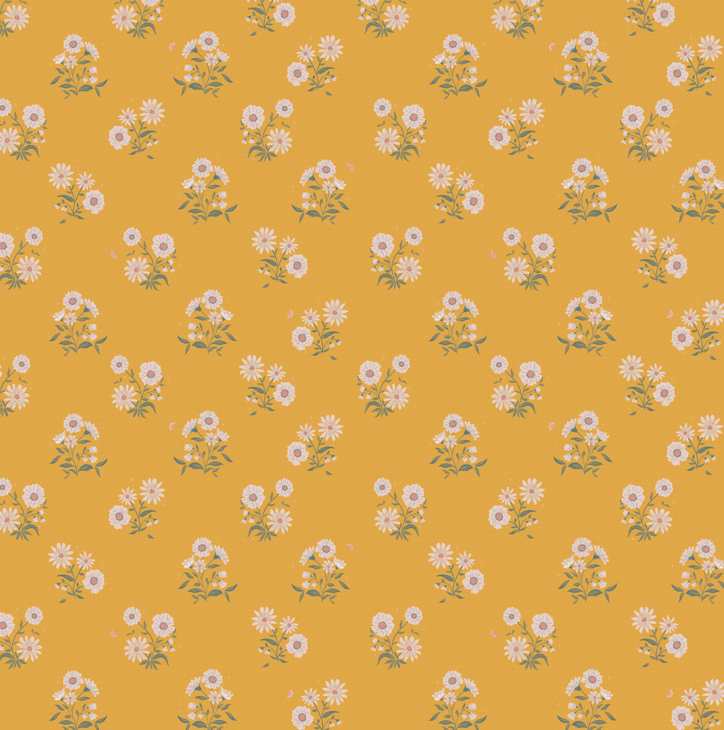 Delilah Wallpaper by Juniper Row - Sample 1 foot by 1 foot / Yellow - Loomwell Home Goods