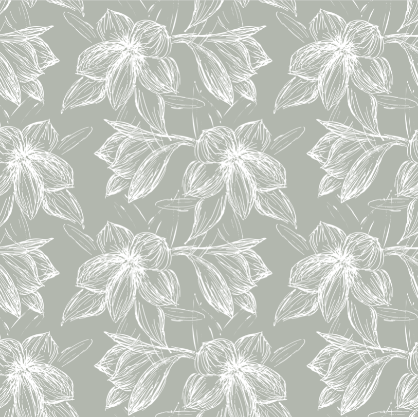 Maya Wallpaper by Rose Lindo - Sample 1 foot by 1 foot / Sage - Loomwell Home Goods