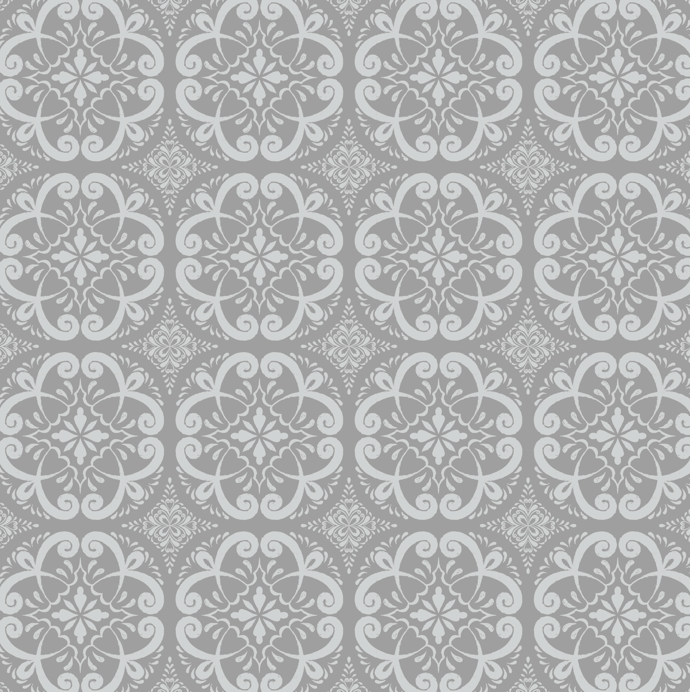Helen Wallpaper by The Bright Leaf Design - Sample 1 foot by 1 foot / Gray - Loomwell Home Goods