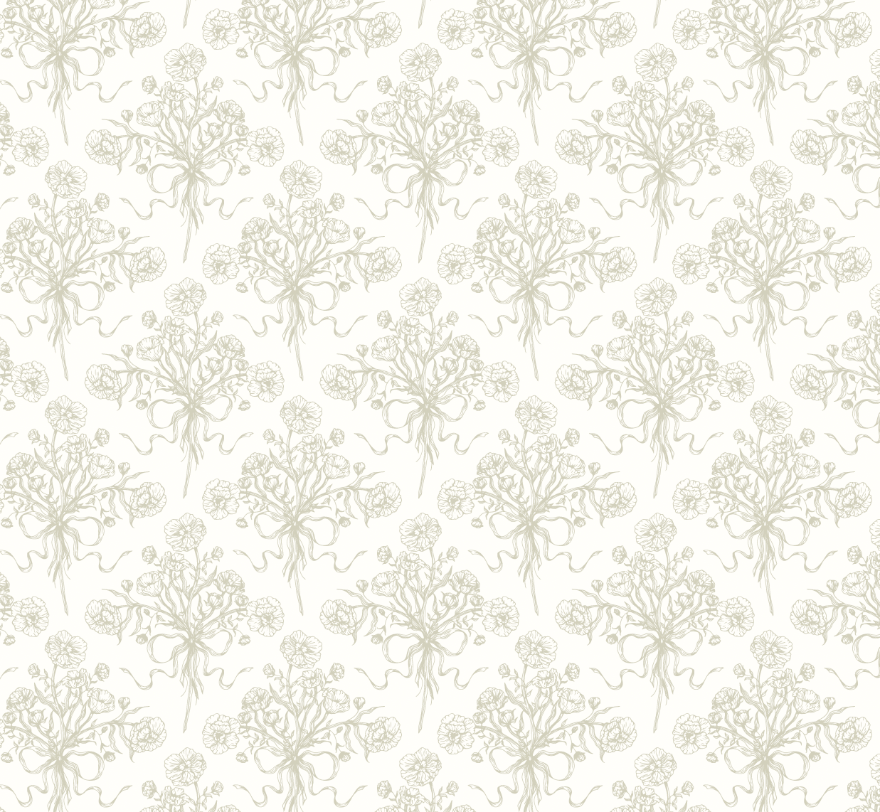 Adeline Wallpaper by Ali Anni - Sample 1 foot by 1 foot / Sage / Small - Loomwell Home Goods