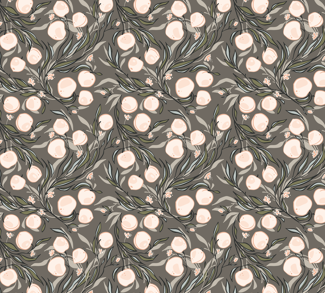 Paige Wallpaper by Erin Silliman Designs - Sample 1 foot by 1 foot / Gray - Loomwell Home Goods