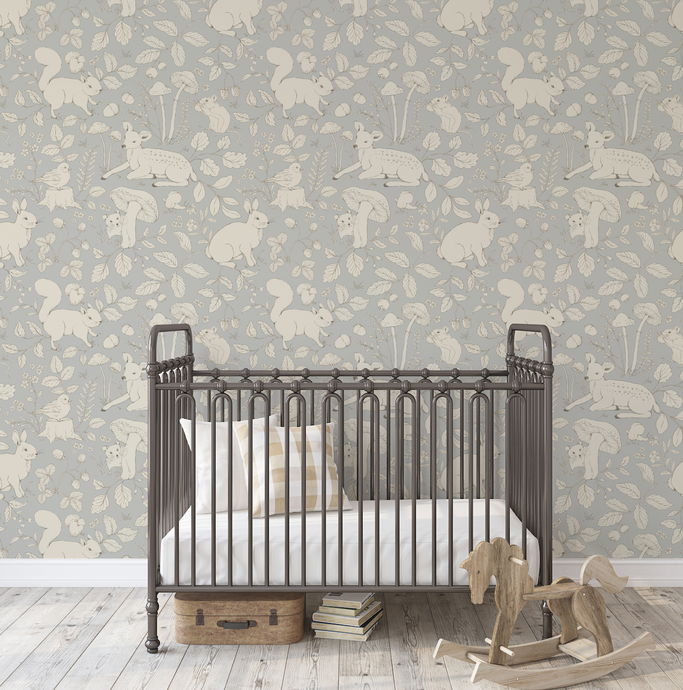 Finch Wallpaper by Daphne and Sage