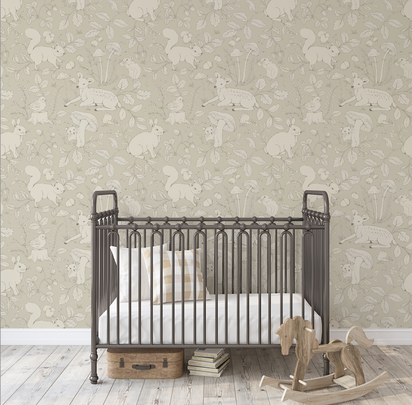 Finch Wallpaper by Daphne and Sage