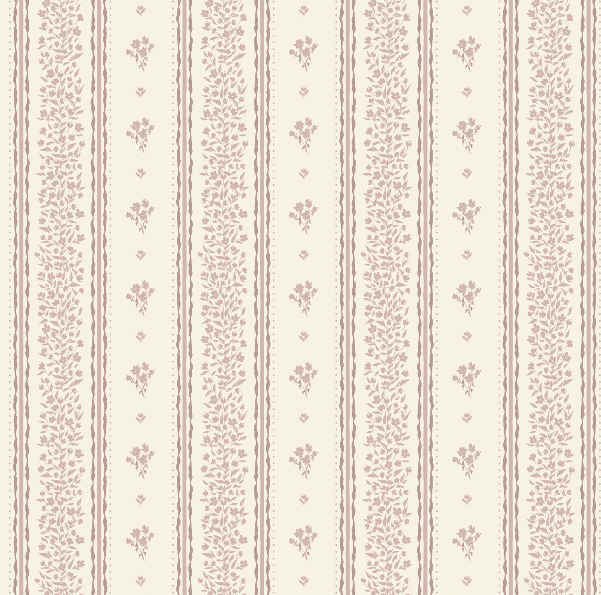 Lyla Wallpaper by Ali Anni - Sample 1 foot by 1 foot / Pink - Loomwell Home Goods