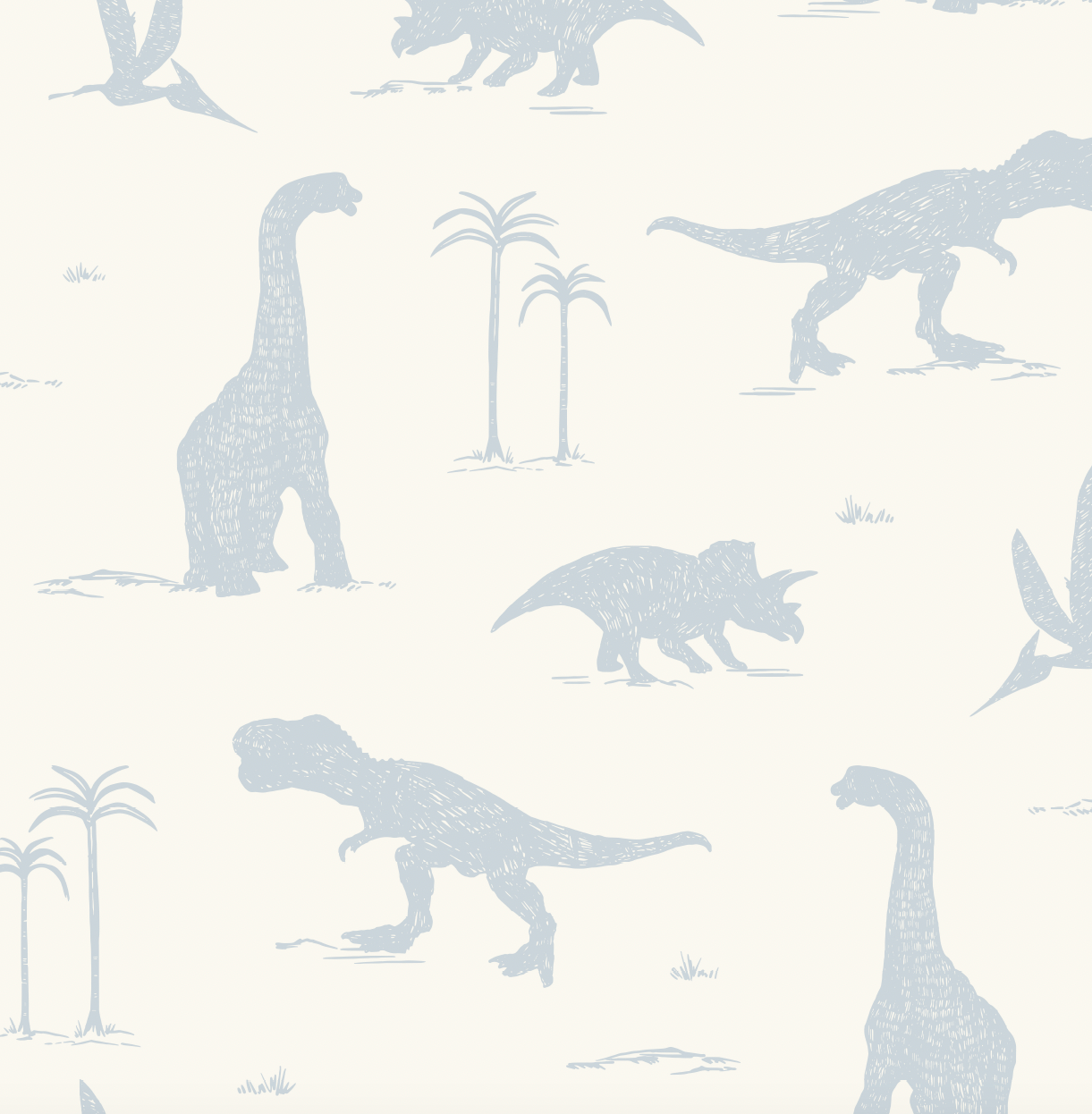 Arlo Wallpaper by Hufton Studio - Sample 1 foot by 1 foot / Mid Blue - Loomwell Home Goods