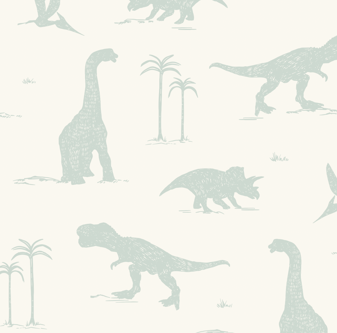 Arlo Wallpaper by Hufton Studio - Sample 1 foot by 1 foot / Mint - Loomwell Home Goods