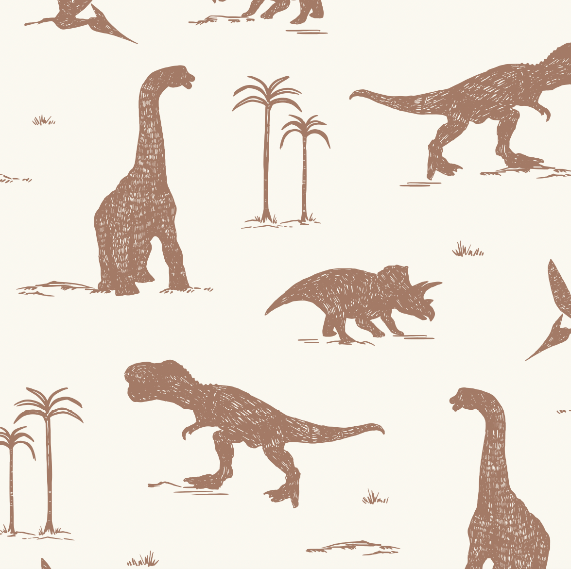 Arlo Wallpaper by Hufton Studio - Sample 1 foot by 1 foot / Mocha - Loomwell Home Goods