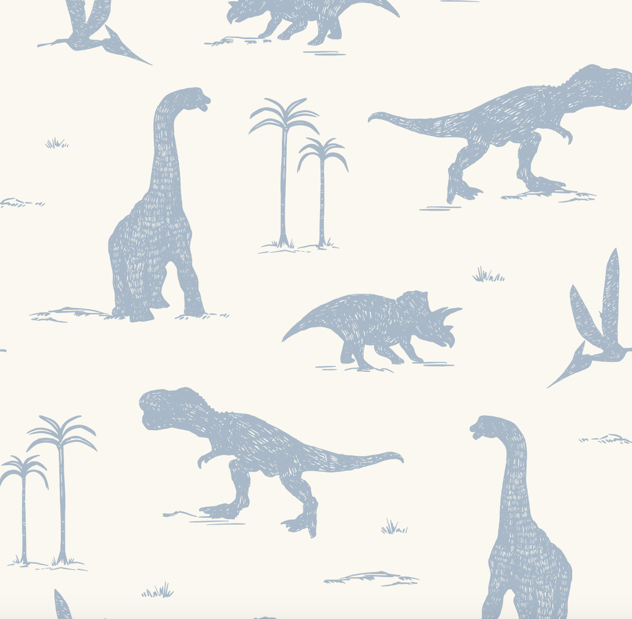 Arlo Wallpaper by Hufton Studio - Sample 1 foot by 1 foot / Sky Blue - Loomwell Home Goods