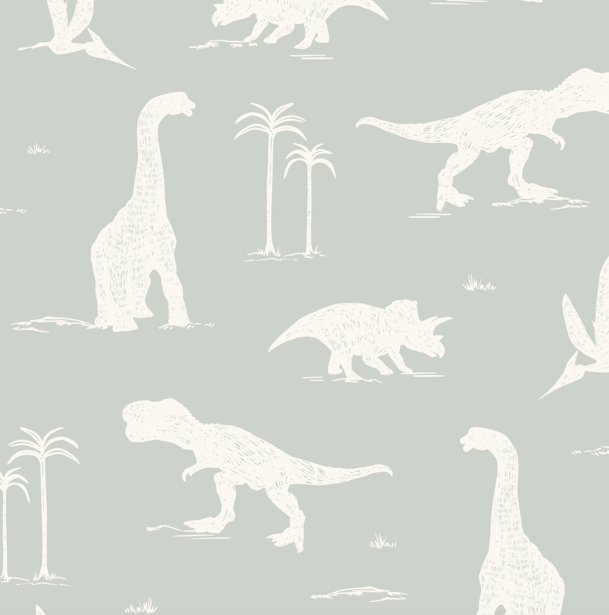 Arlo Wallpaper by Hufton Studio - Sample 1 foot by 1 foot / Sea Salt - Loomwell Home Goods