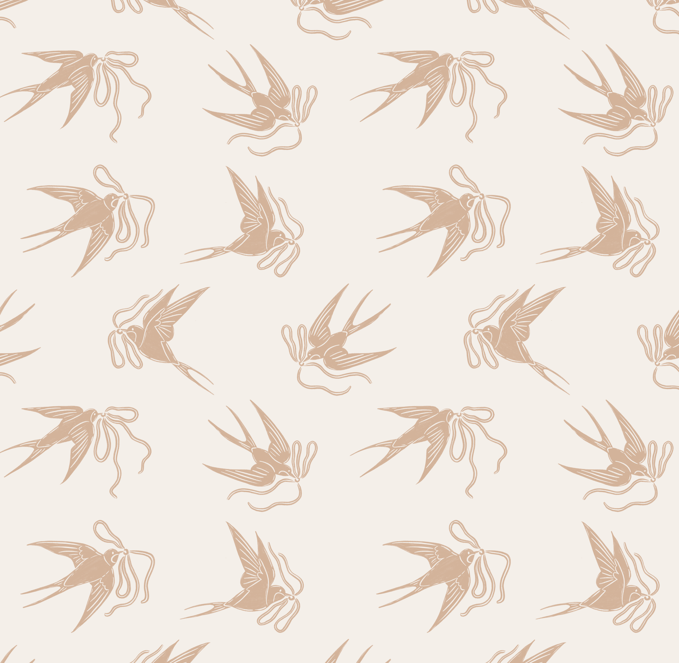 Sloane Wallpaper by The Beau Studio - Sample 1 foot by 1 foot / Beige - Loomwell Home Goods