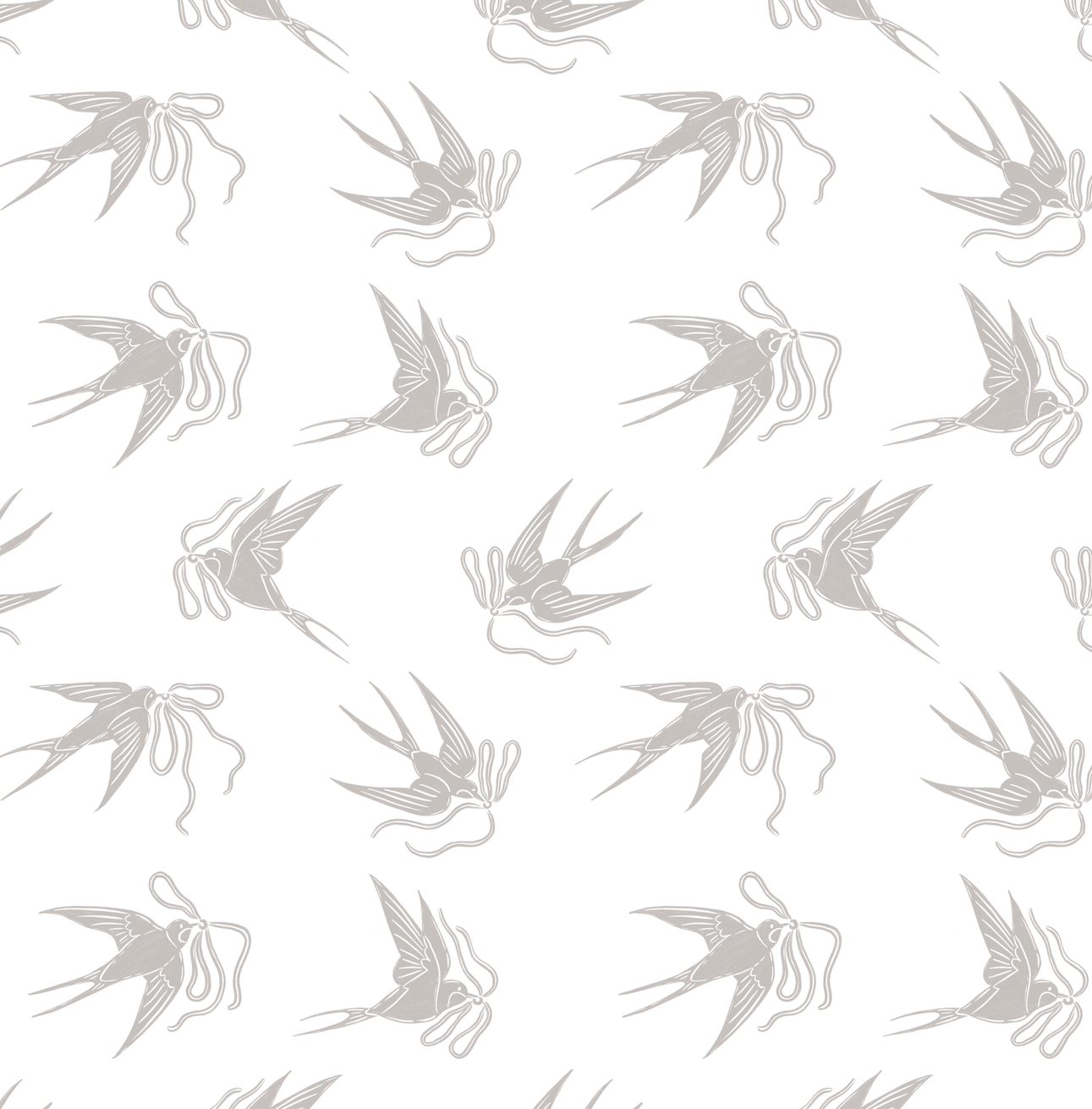 Sloane Wallpaper by The Beau Studio - Sample 1 foot by 1 foot / Light Gray - Loomwell Home Goods