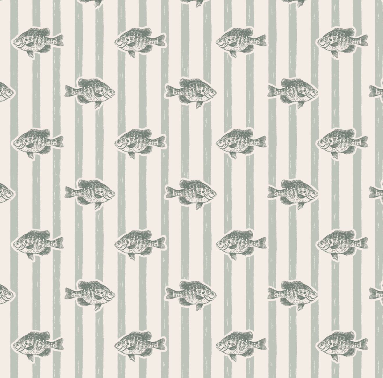 Finn Wallpaper by Kim Hallquist Designs - Sample 1 foot by 1 foot / Green - Loomwell Home Goods