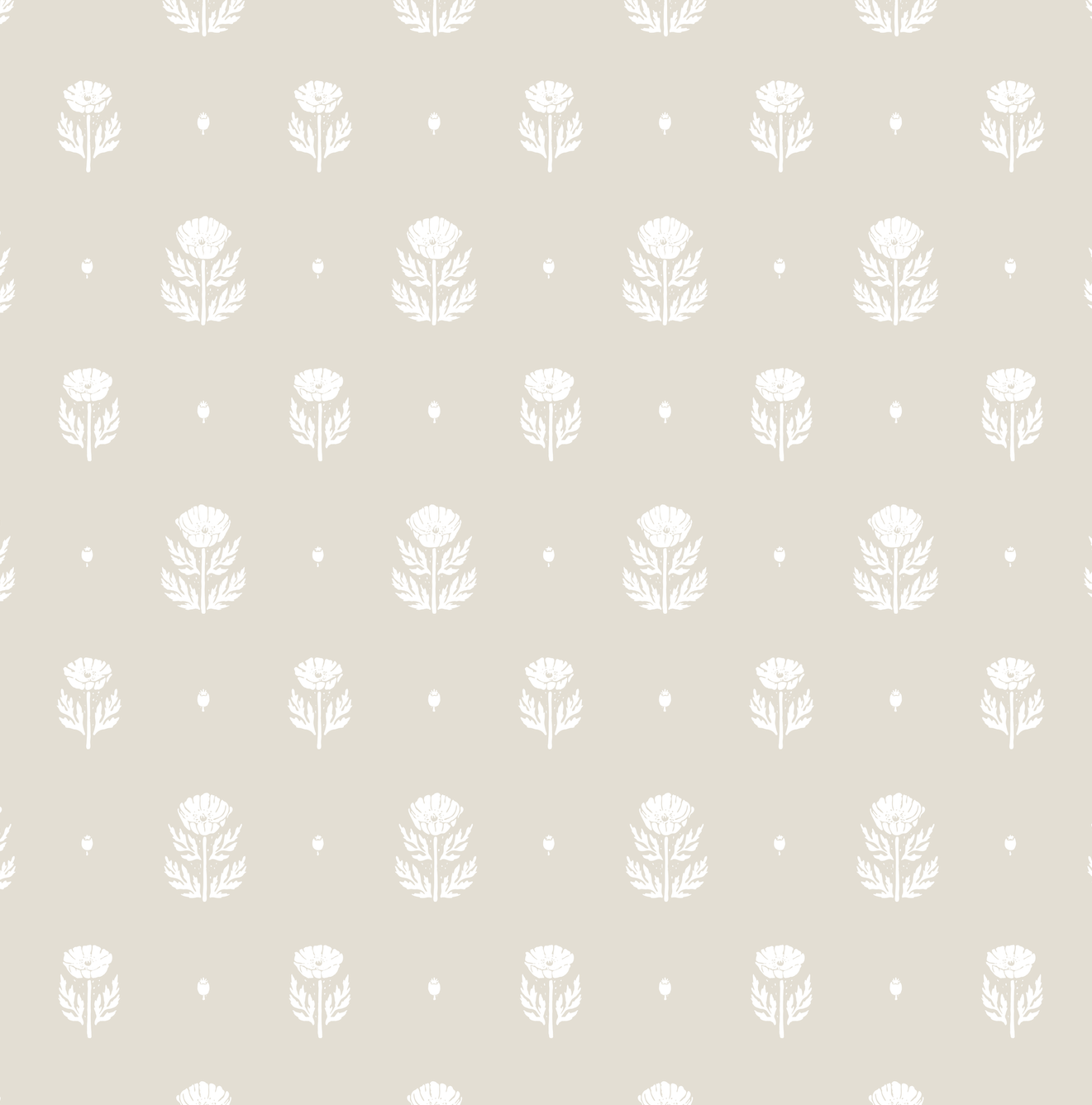 Delaney Wallpaper by Mackenzie Nelson - Sample 1 foot by 1 foot / Stone - Loomwell Home Goods