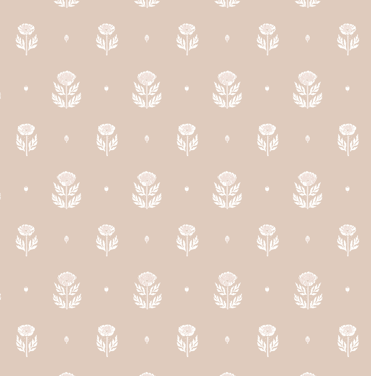 Delaney Wallpaper by Mackenzie Nelson - Sample 1 foot by 1 foot / Beige - Loomwell Home Goods