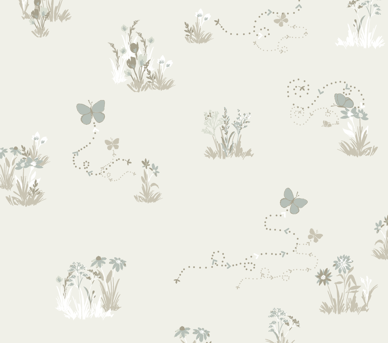 Serephina Wallpaper by Trisha Patel - Sample 1 foot by 1 foot / Sage - Loomwell Home Goods