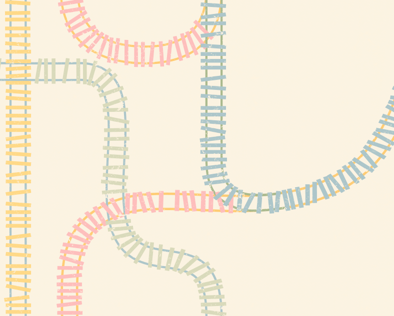 Danny Wallpaper by House of Haricot - Sample 1 foot by 1 foot / Green Pink and Yellow - Loomwell Home Goods