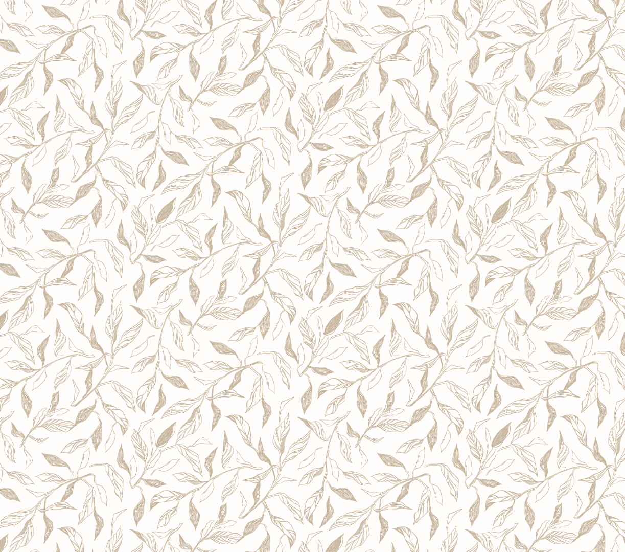 Swift Subtle Leaves Wallpaper by Aubrey Fairchild - Sample 1 foot by 1 foot / White - Loomwell Home Goods
