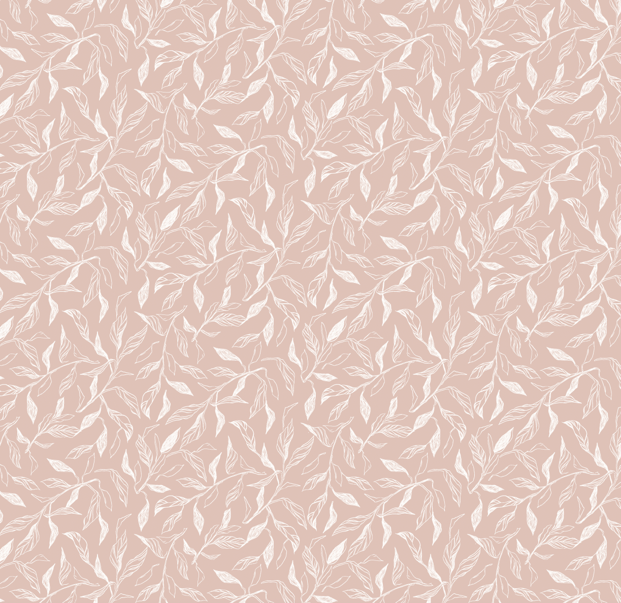 Swift Subtle Leaves Wallpaper by Aubrey Fairchild - Sample 1 foot by 1 foot / Blush - Loomwell Home Goods