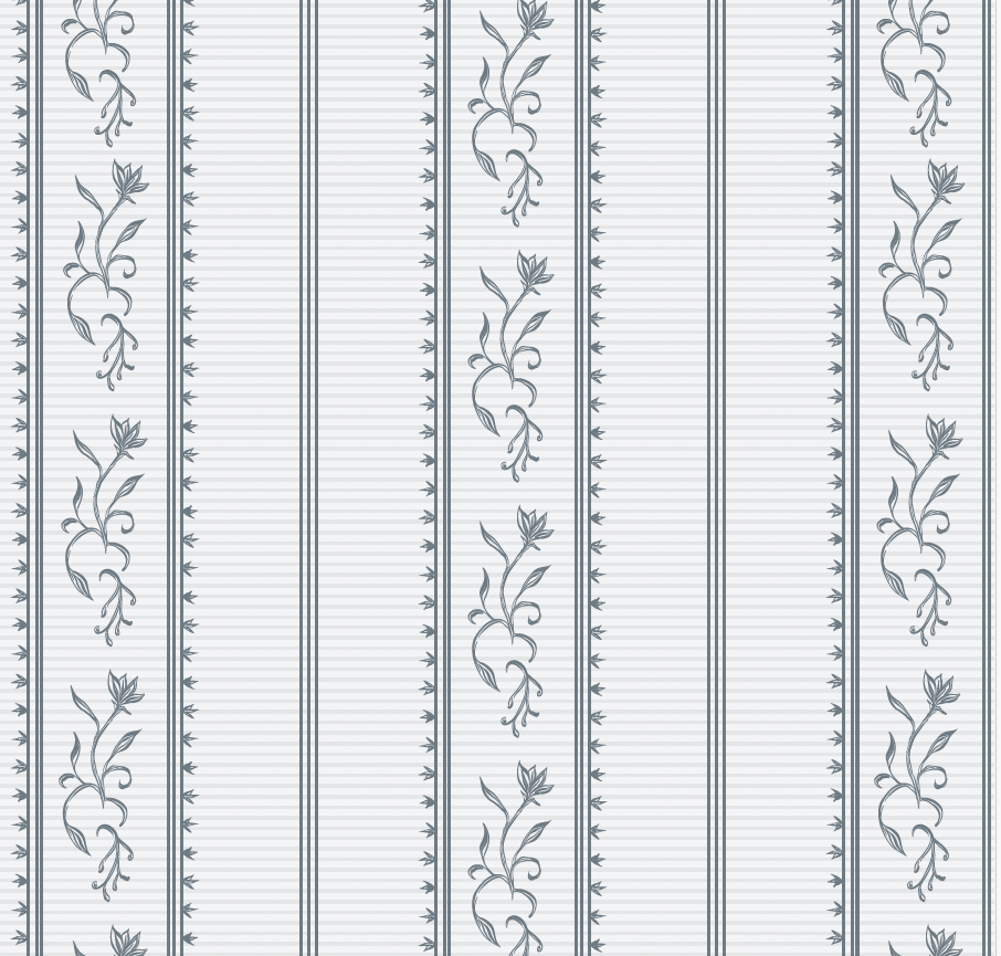 Shayne Floral Stripe Wallpaper by Aubrey Fairchild - Sample 1 foot by 1 foot / Dark Blue - Loomwell Home Goods