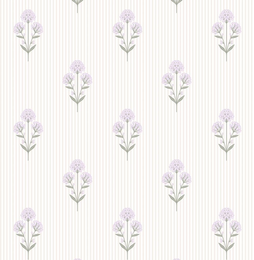 Susannah French Bouquet Wallpaper by Kourtni Gunn - Sample 1 foot by 1 foot / Lavender - Loomwell Home Goods