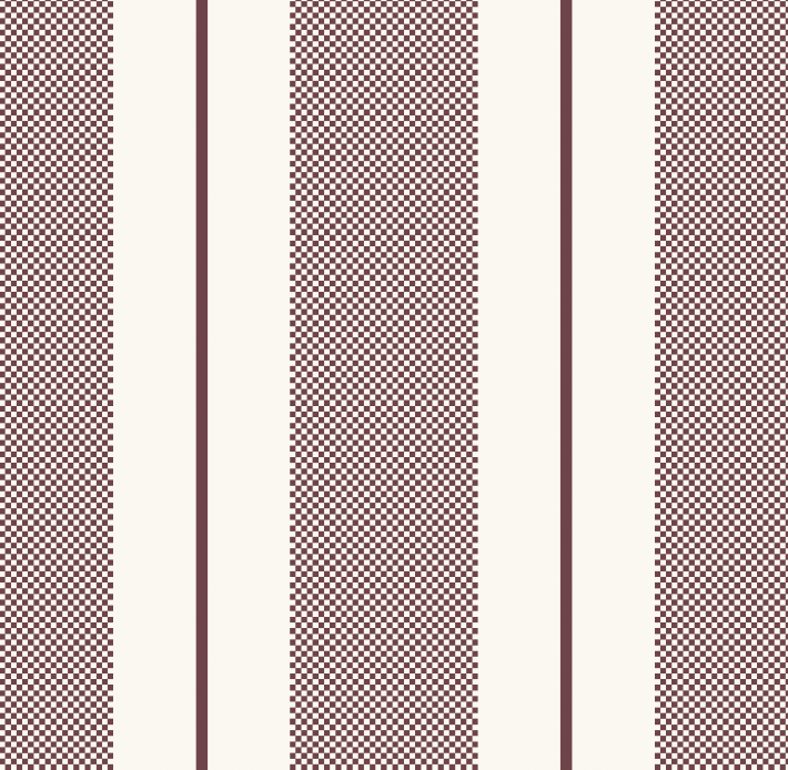 Remington Bold Stripe Wallpaper by Hufton Studio - Sample 1 foot by 1 foot / Burgundy - Loomwell Home Goods