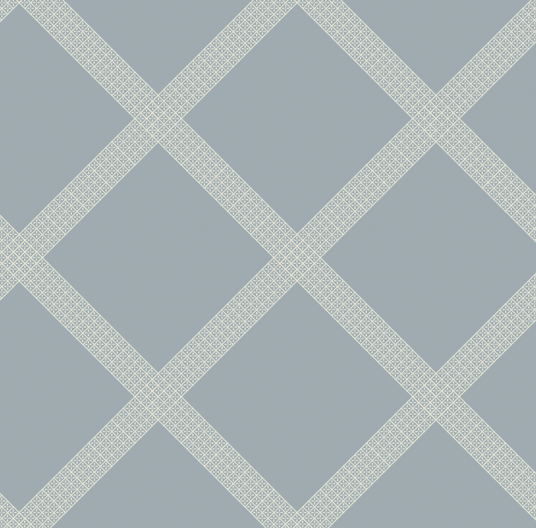 Annie Diamond Plaid Wallpaper by Ali Anni - Sample 1 foot by 1 foot / Blue - Loomwell Home Goods