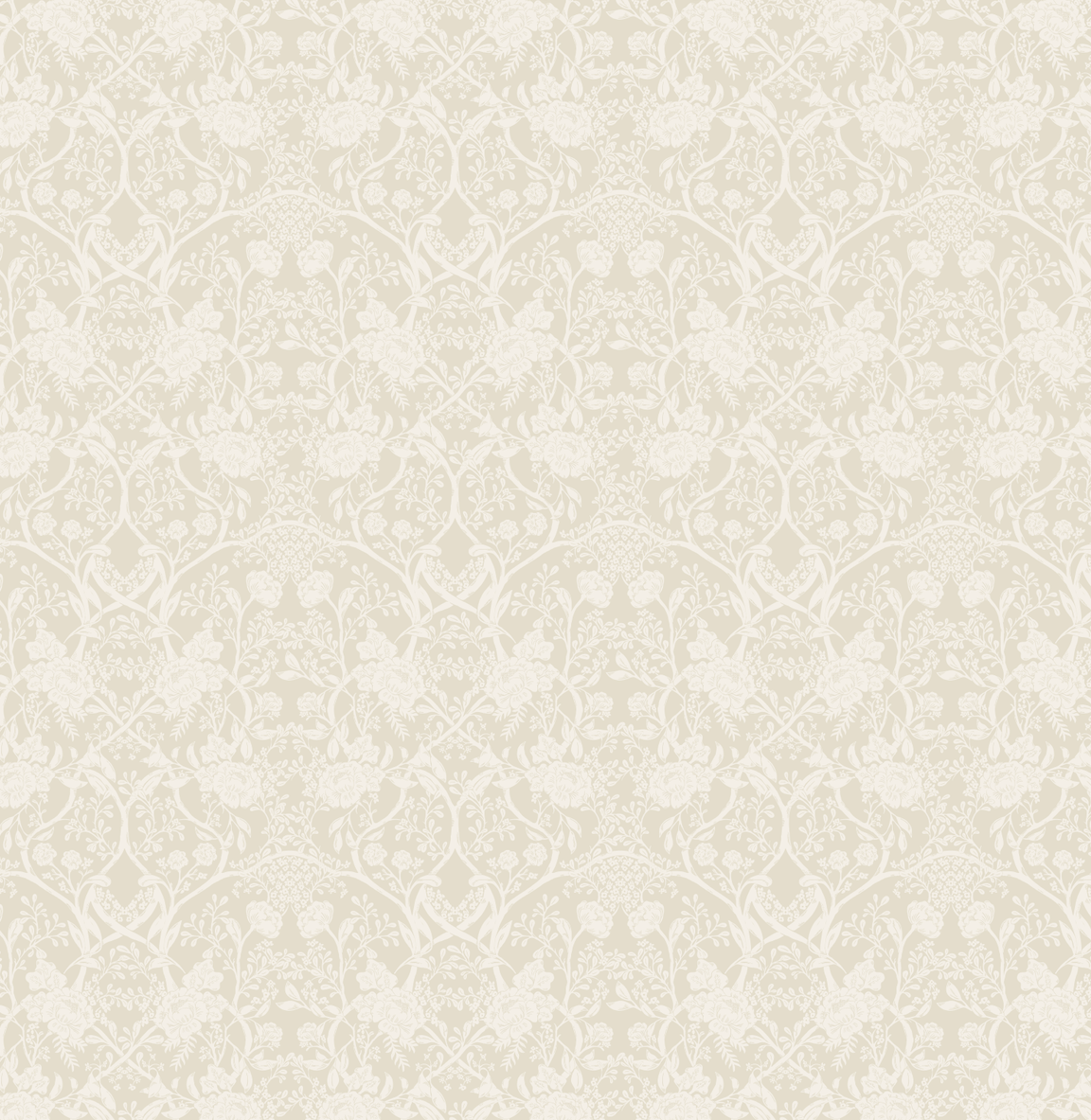 Winslow Wallpaper by Beeky Illustration - Sample 1 foot by 1 foot / Light Neutral - Loomwell Home Goods