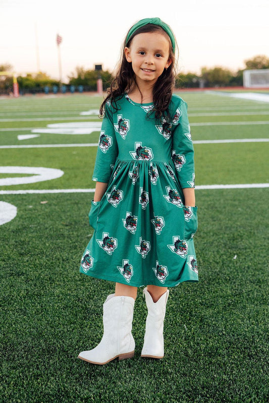Southlake Carroll Dragons Pocket Twirl Dress - Mila & Rose ®