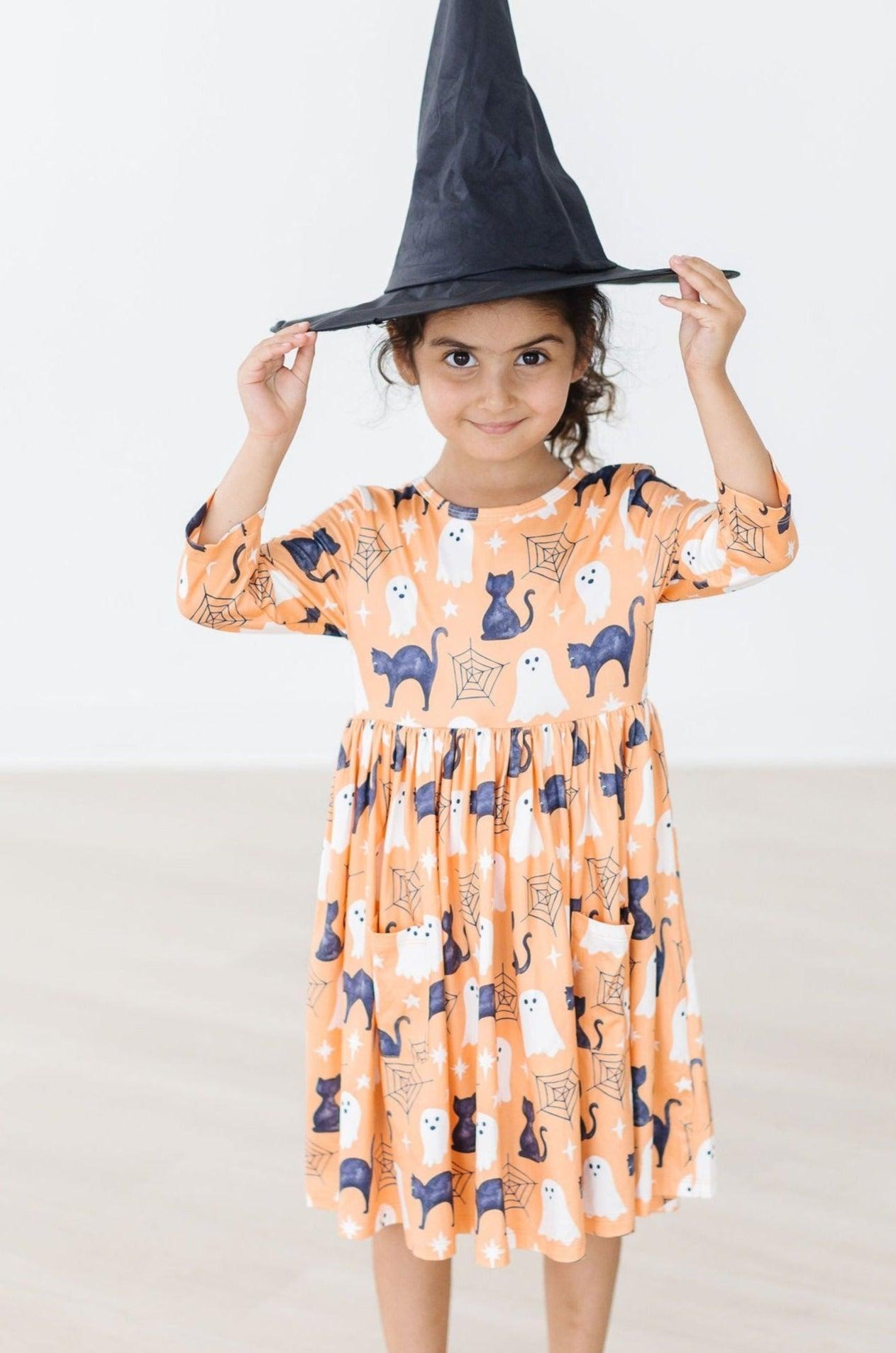 Spooky Kitty Halloween Twirl Dress - Mila & Rose ®