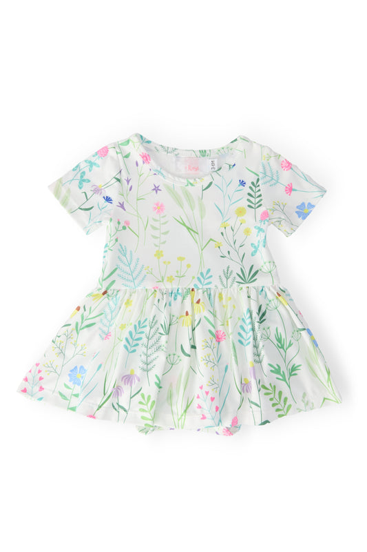 Dandelion Floral Twirl Bodysuit Baby Outfit - Mila & Rose ®
