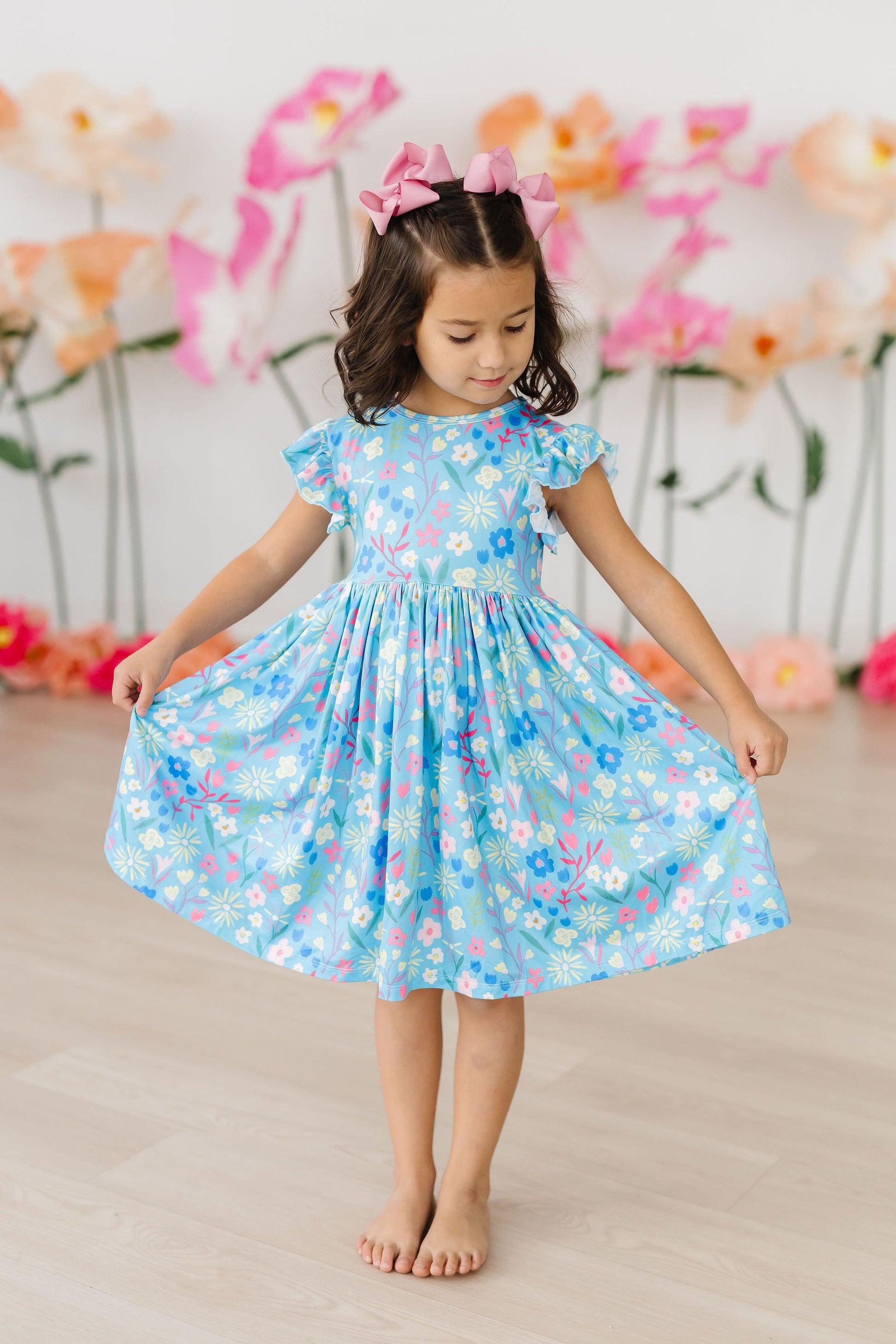 Springtime Splendor Floral Twirl Dress - Mila & Rose ®