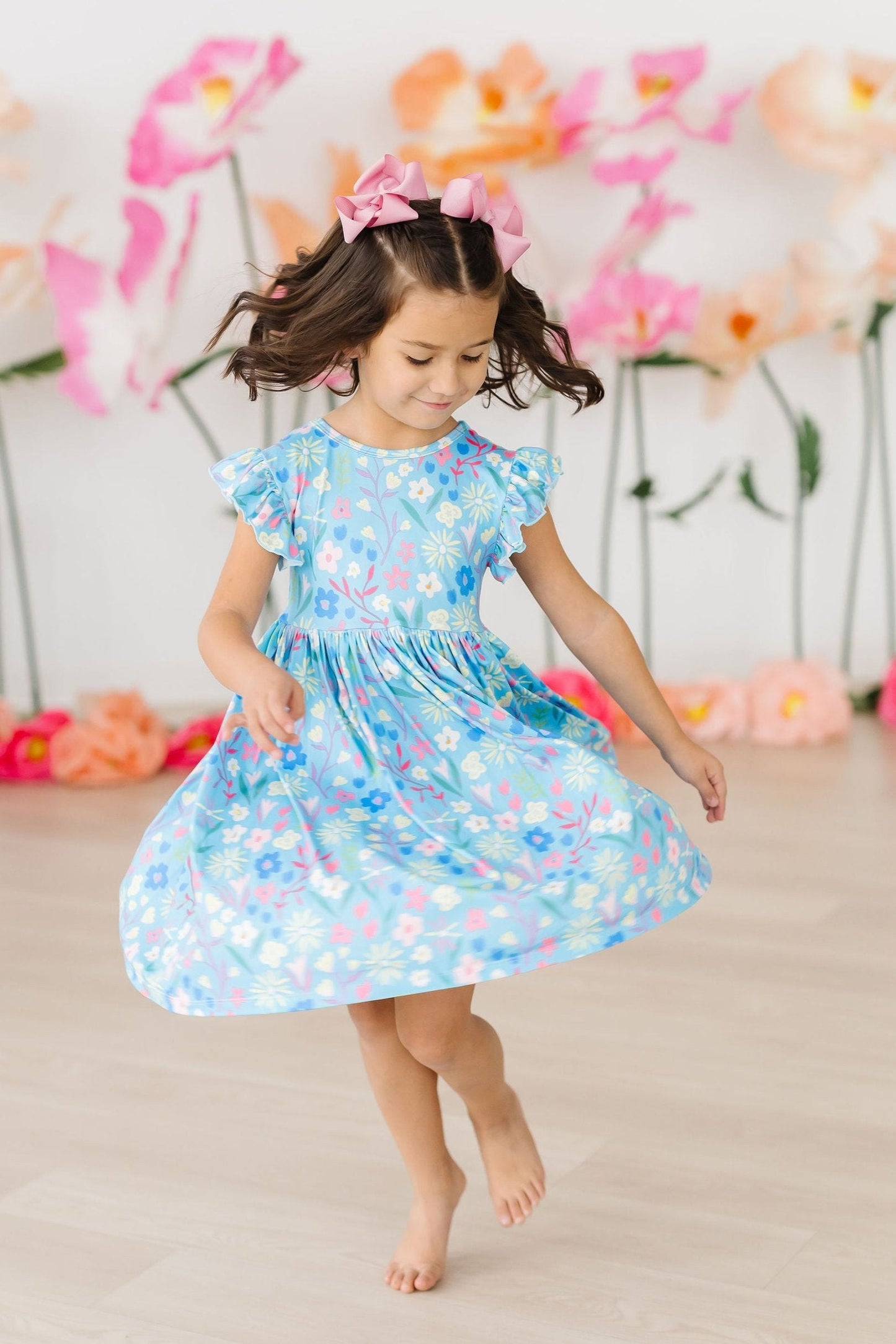 Springtime Splendor Floral Twirl Dress - Mila & Rose ®