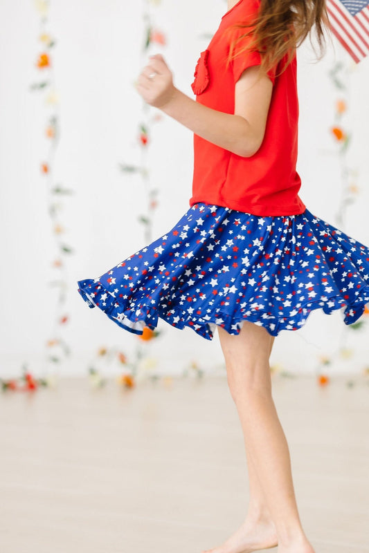 Star Bright Ruffle Twirl Skort - Mila & Rose ®