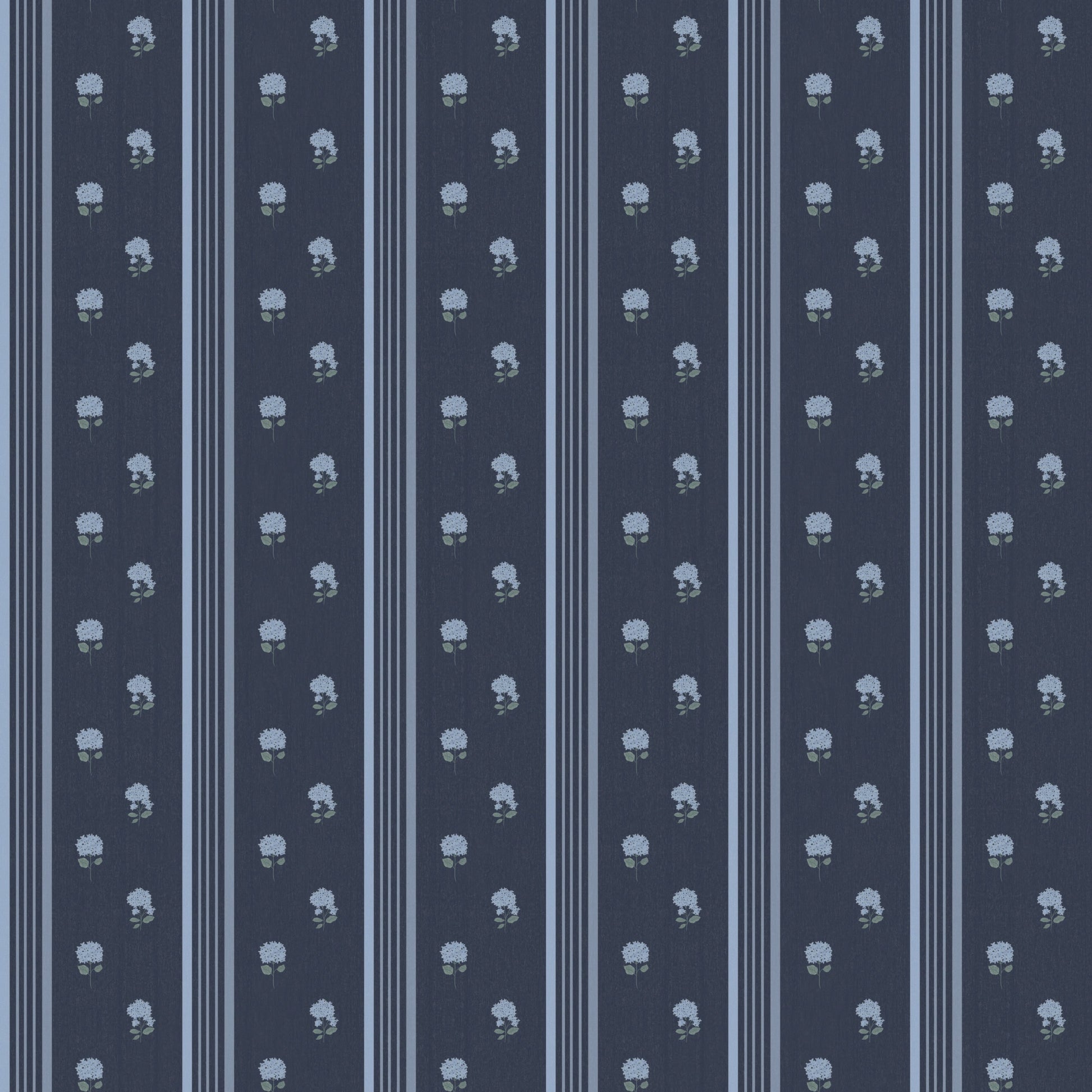 Summer Stripe Wallpaper by Ashton Elizabeth - Sample 1 foot by 1 foot / Dark Blue - Loomwell Home Goods