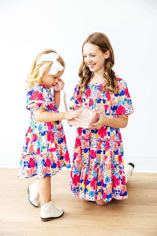 Sunshine Garden Smocked Ruffle Dress - Mila & Rose ®