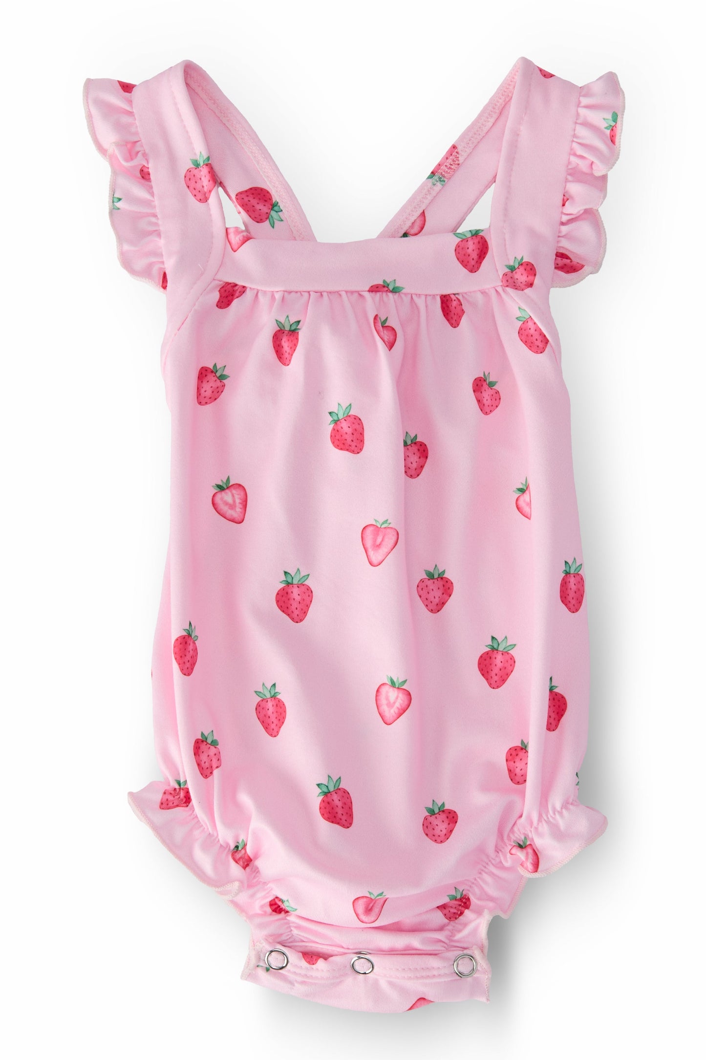 Sweet Strawberries Ruffle Romper Outfit - Mila & Rose ®