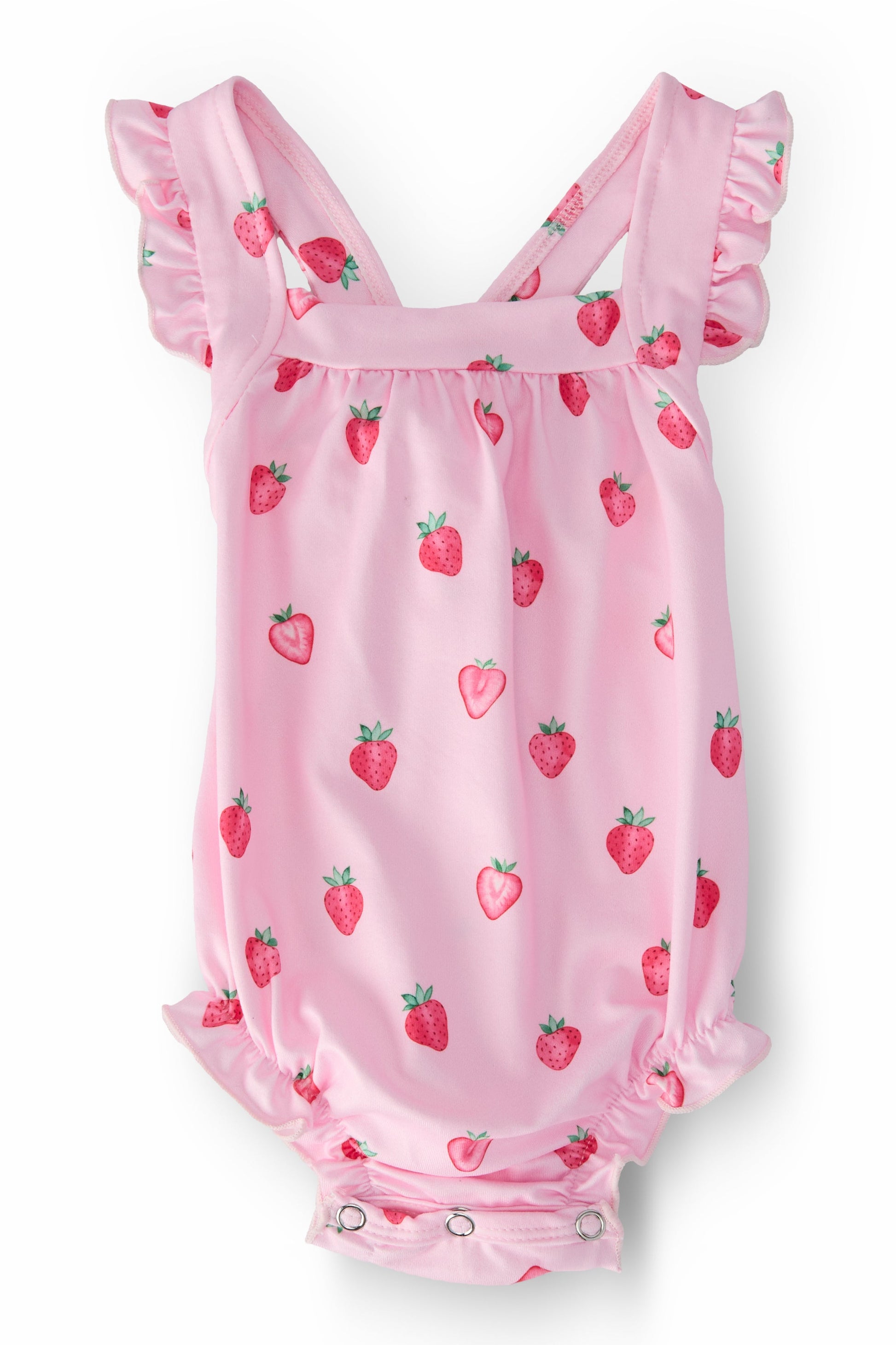 Sweet Strawberries Ruffle Romper Outfit - Mila & Rose ®