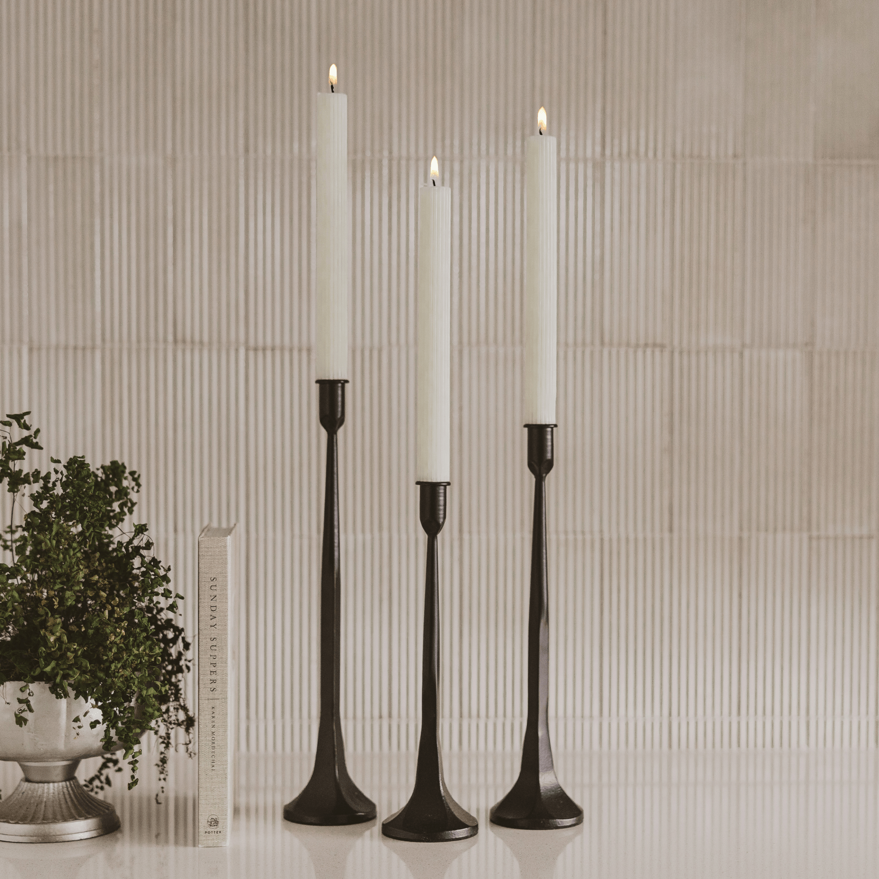 Cast Iron Taper Candle Holders - Sweet Water Decor