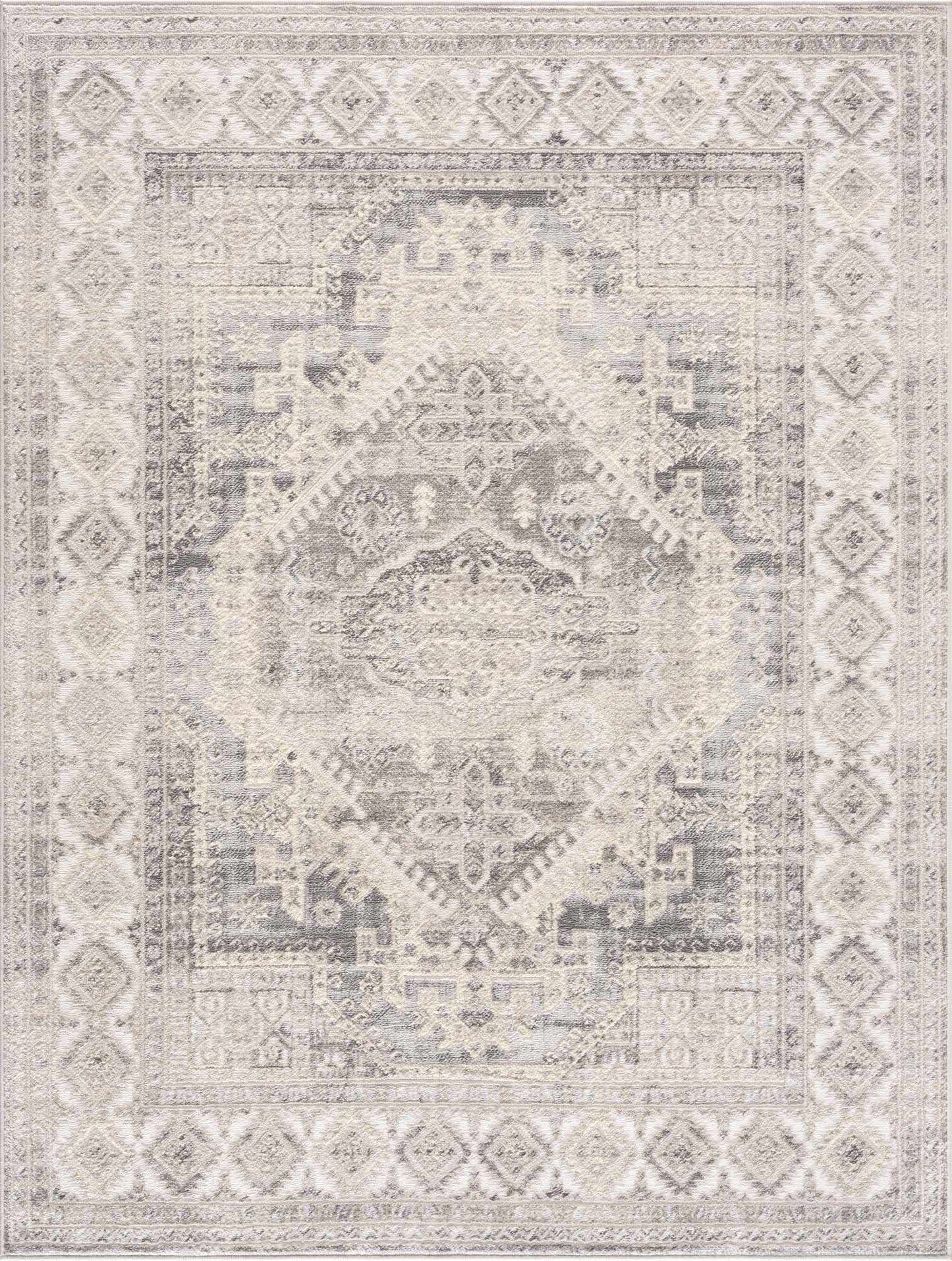 Brend Taupe Medallion Area Rug - Boutique Rugs