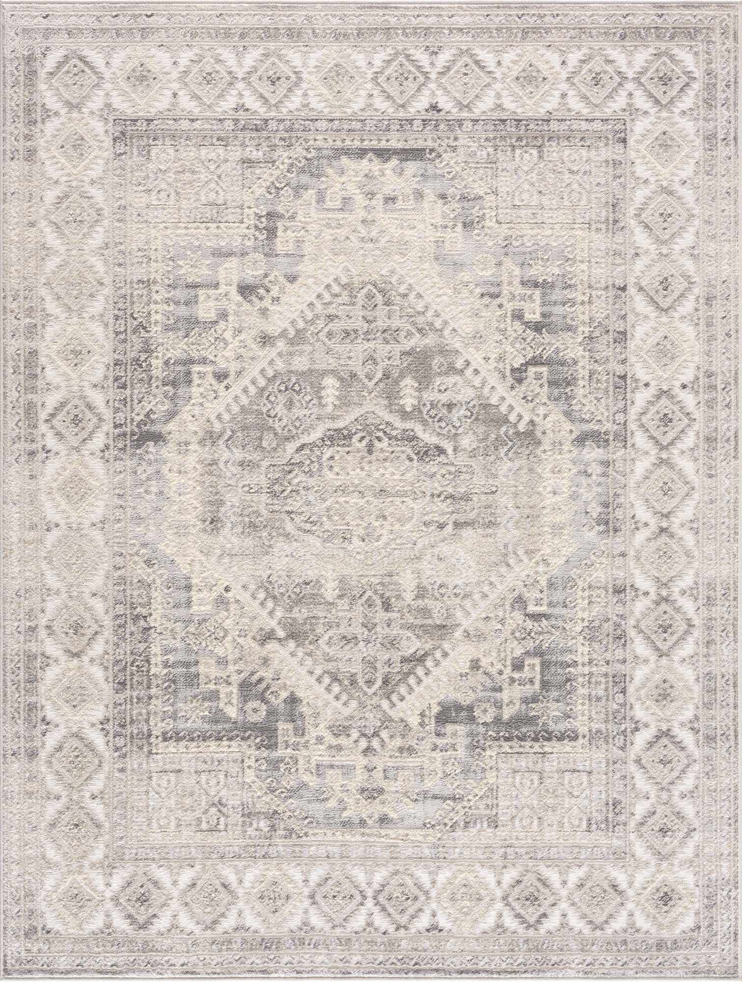 Brend Taupe Medallion Area Rug - Boutique Rugs