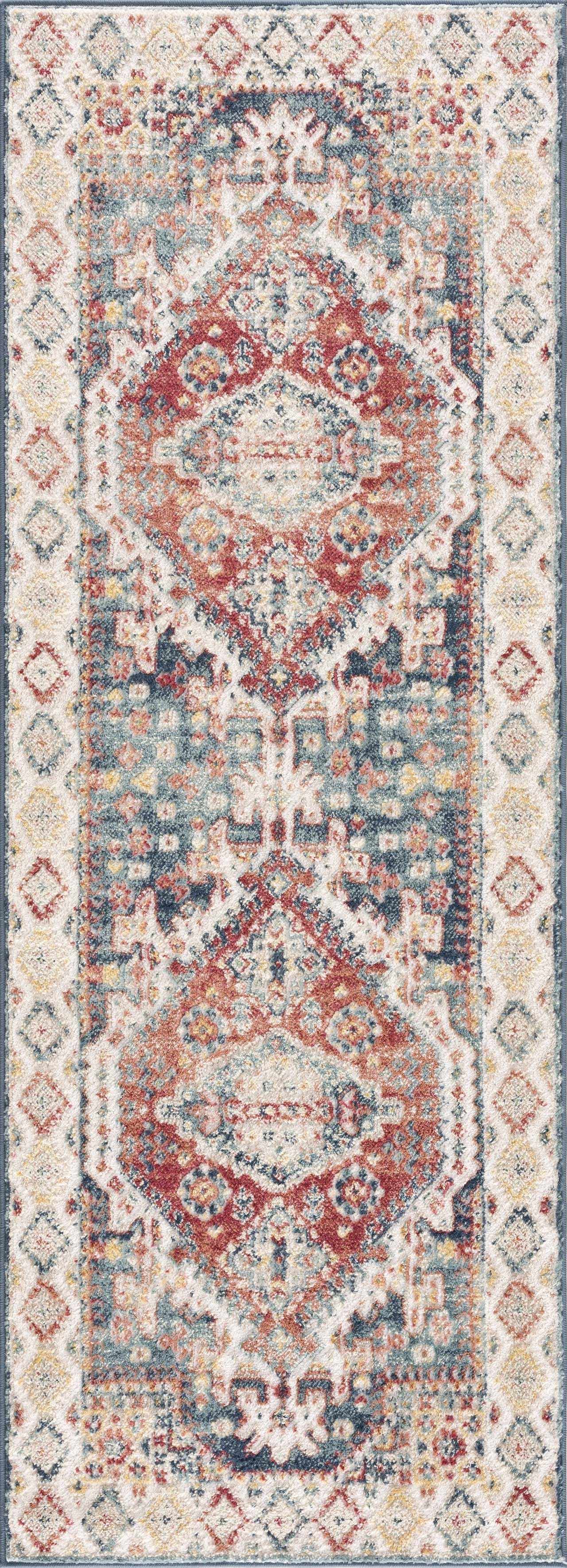Brend Rust Medallion Area Rug - Boutique Rugs