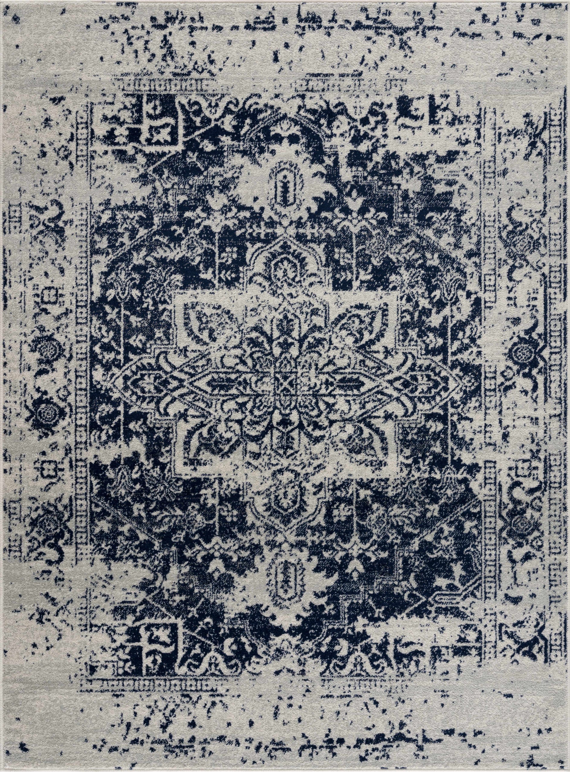 Rachel Navy Area Rug - Boutique Rugs