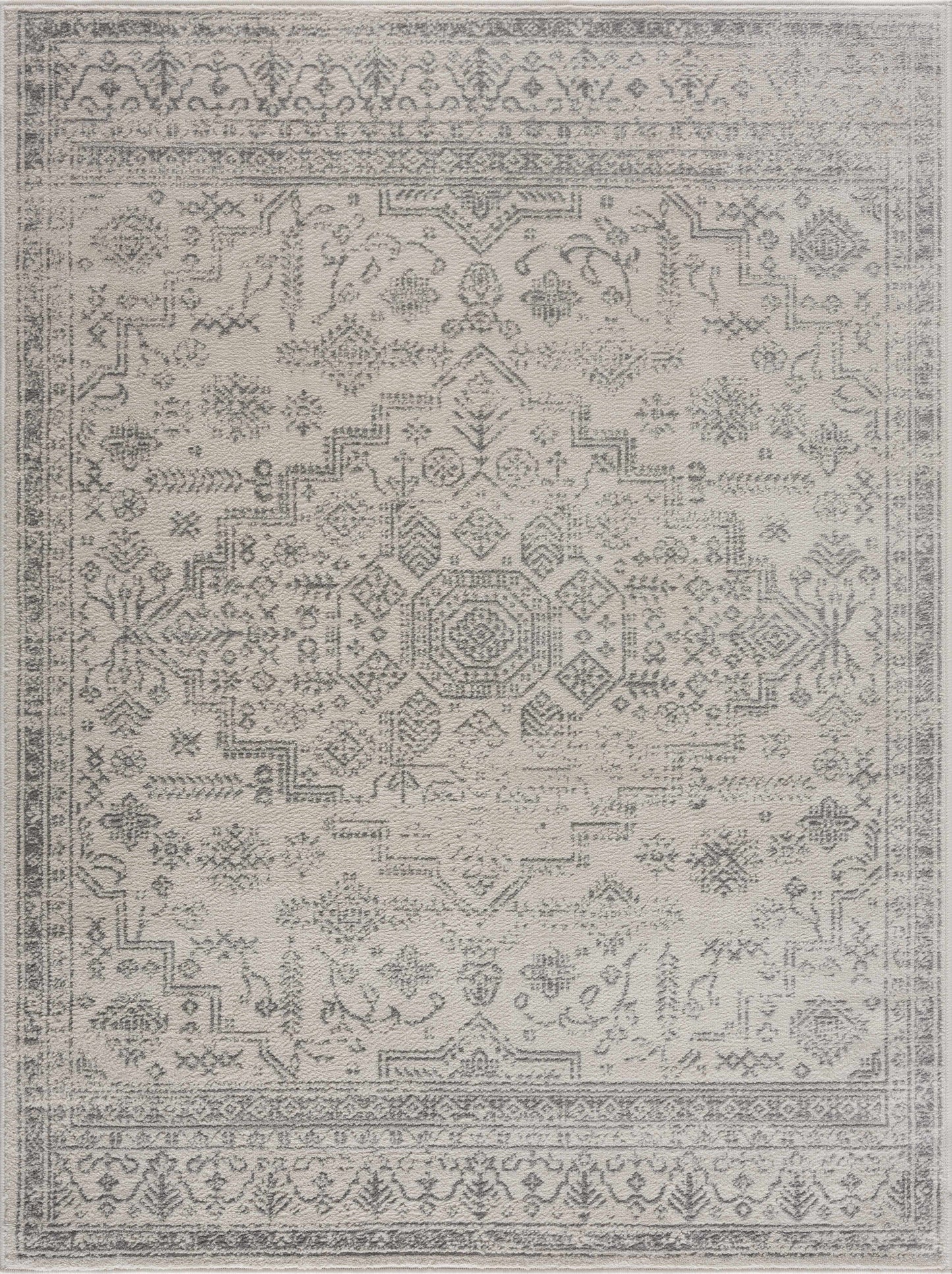 Tigried Ivory & Gray 2323 Area Rug - Clearance