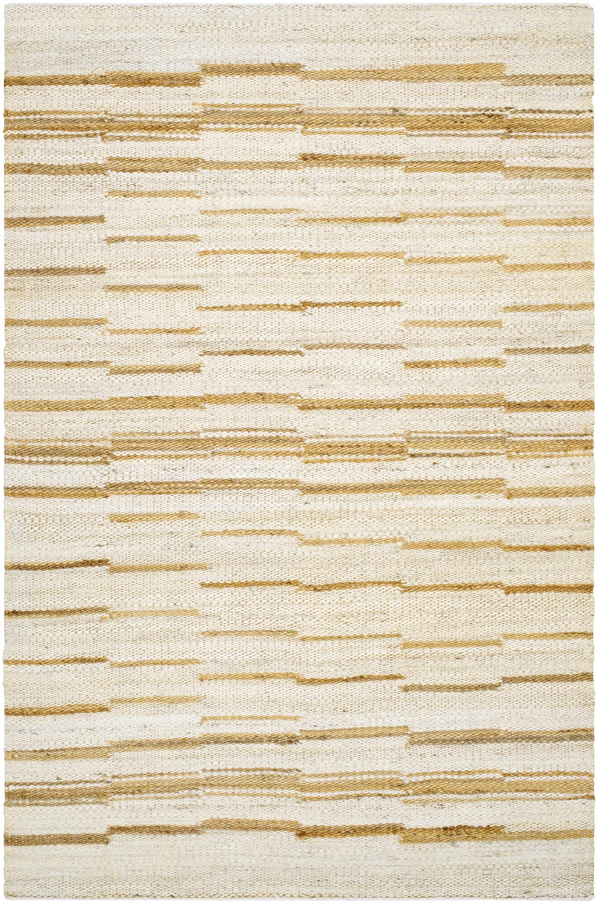 Broken Striped Jute Rug - 5’ x 7’6’’ Rectangle - Boutique Rugs