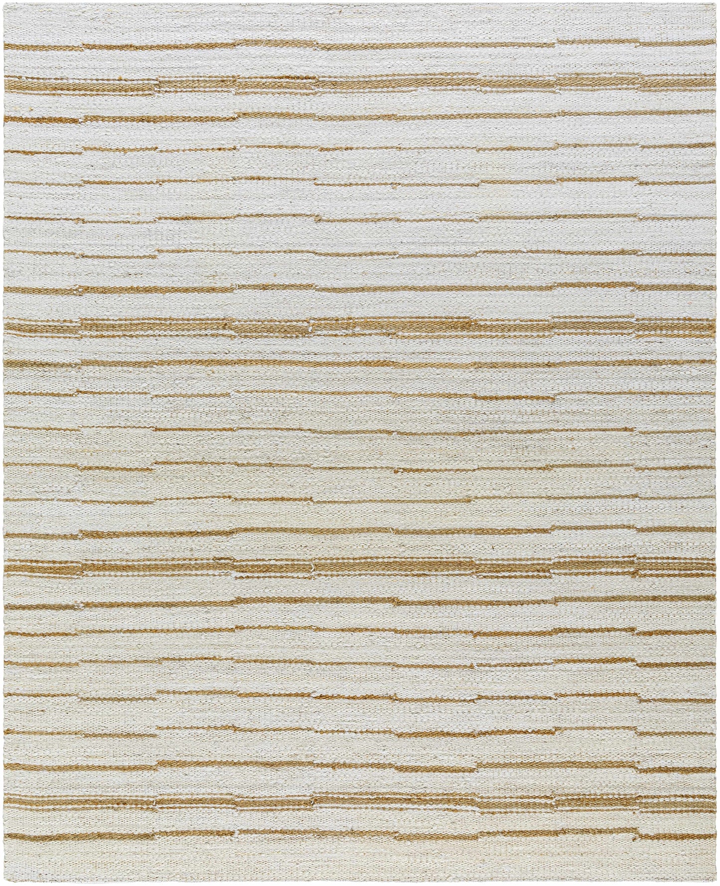 Broken Striped Jute Rug - 8’ x 10’ Rectangle - Boutique Rugs
