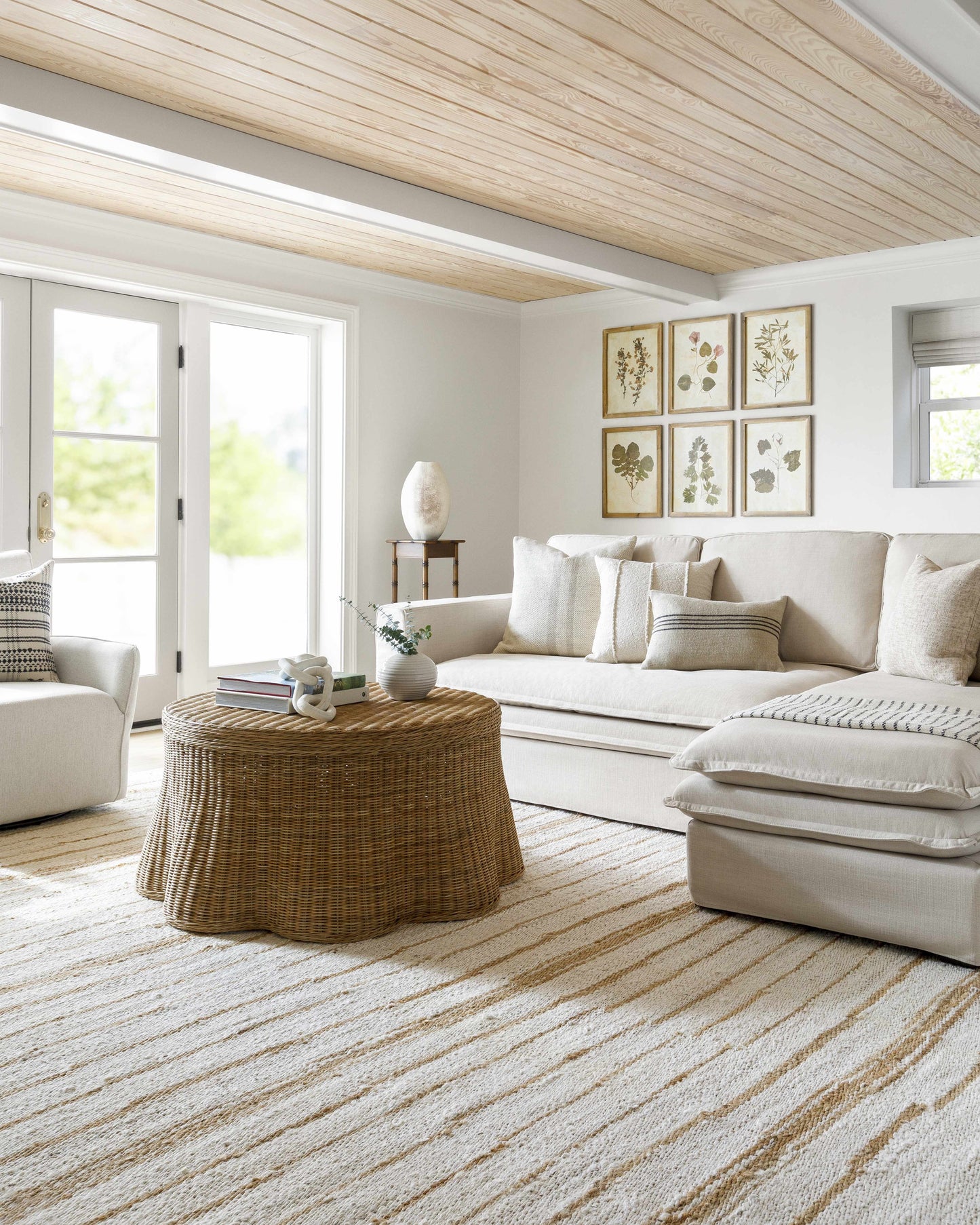 Broken Striped Jute Rug - Boutique Rugs